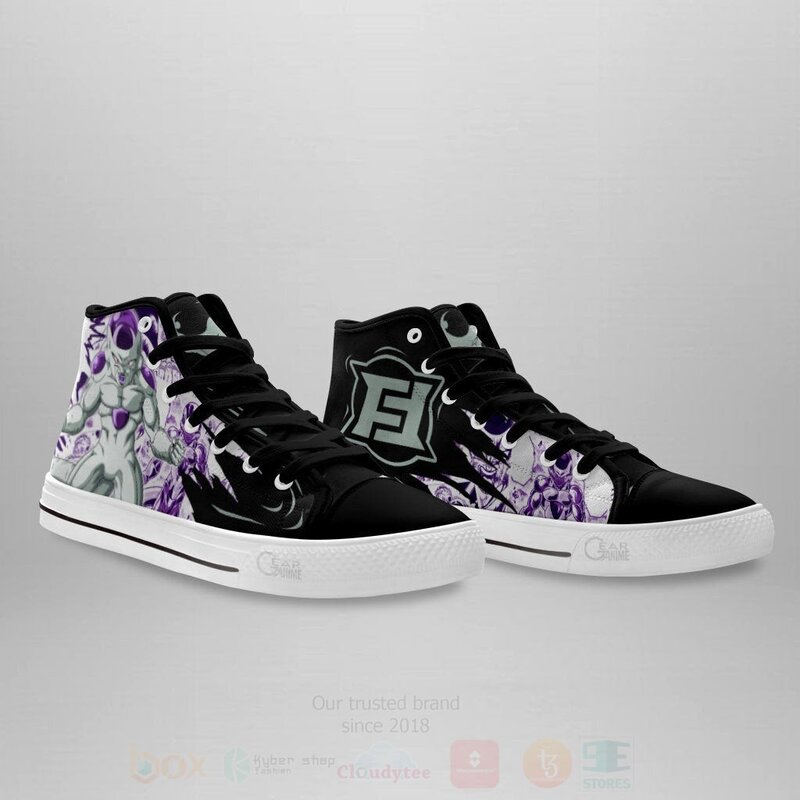 BEST Frieza Custom Manga Anime Dragon Ball High Top Canvas Sneakers 4 Frieza Custom Manga Anime Dragon Ball High Top Shoes 1 2 3