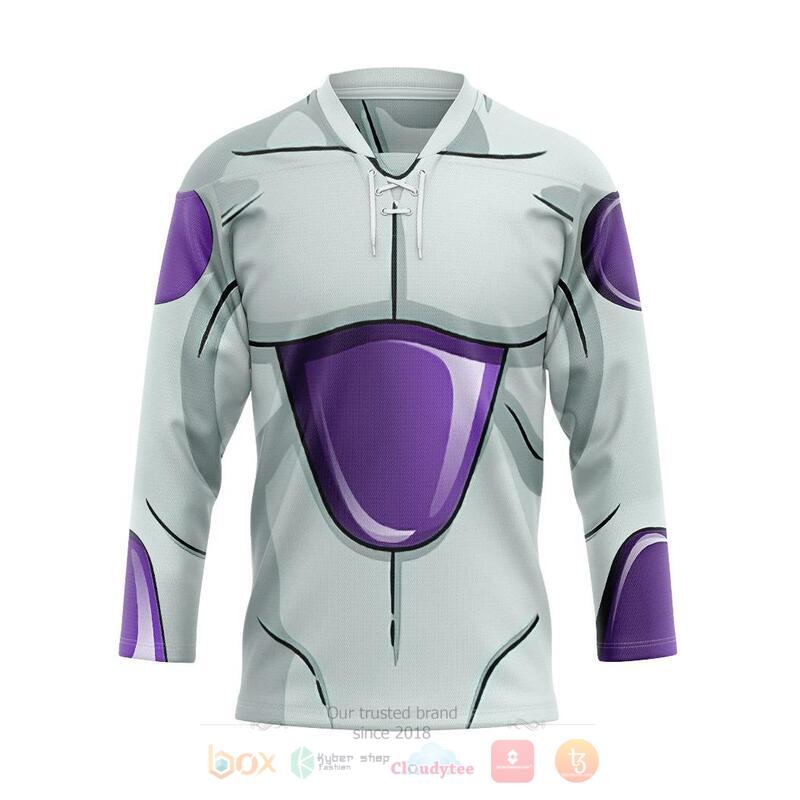 Frieza Dragon Ball Custom Hockey Jersey 1 Frieza Dragon Ball Custom Hockey Jersey