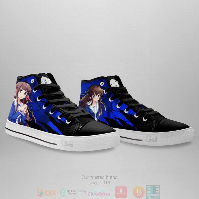 Fruit Basket Tooru Honda Anime Canvas High Top Sneaker Shoes 3 Fruit Basket Tooru Honda Anime Canvas High Top Shoes 1 2