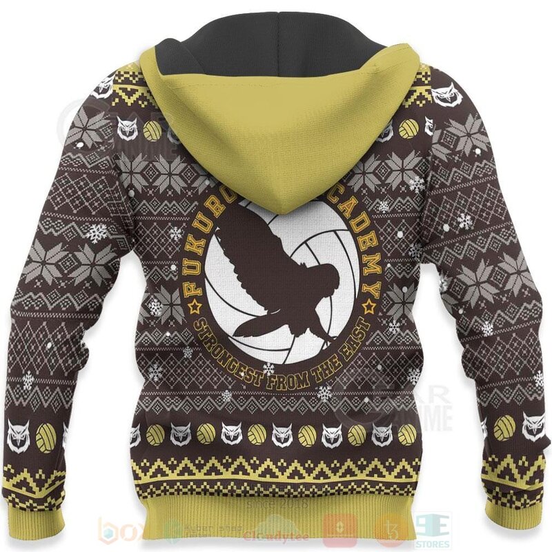 BEST Fukurodani Academy Haikyuu Anime 3D Hoodie, T-Shirt 4 Fukurodani Academy Haikyuu Anime 3D Hoodie Shirt 1 2 3
