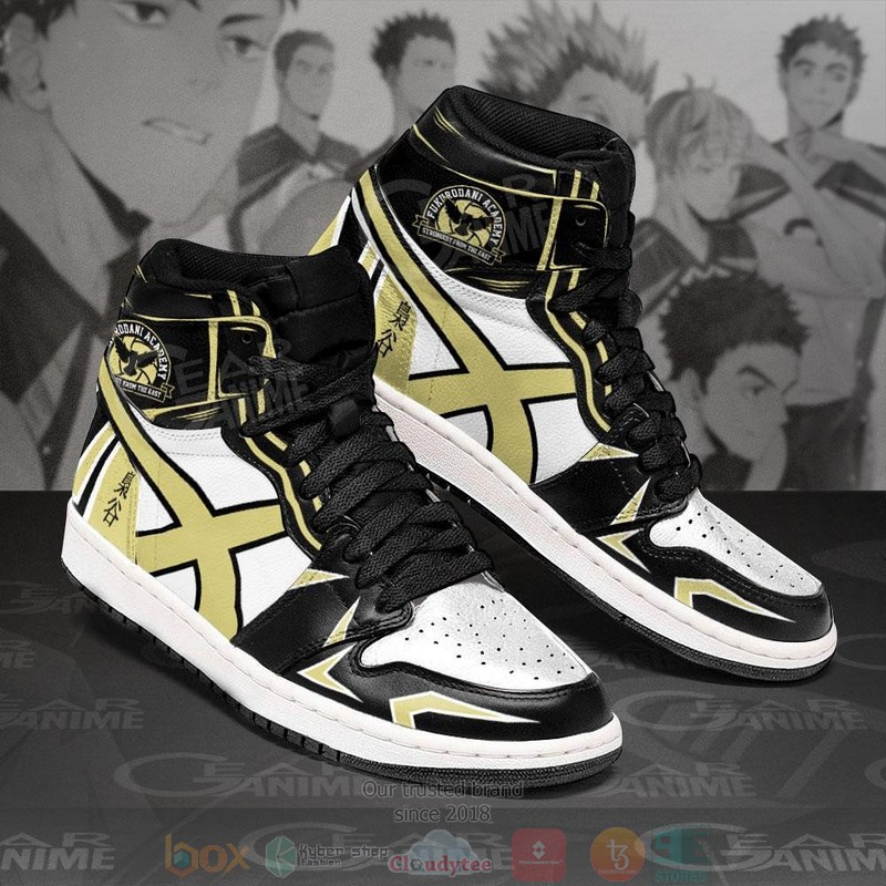 Fukurodani Academy Haikyuu Anime Air Jordan High Top Sneaker Shoes 2 Fukurodani Academy Haikyuu Anime Air Jordan High Top Shoes 1