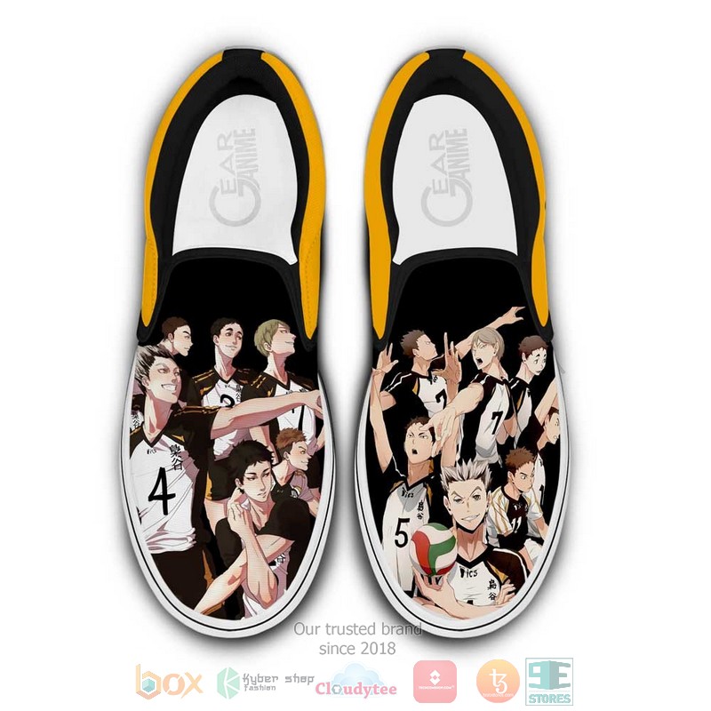 Fukurodani Anime Haikyuu Slip On Shoes
