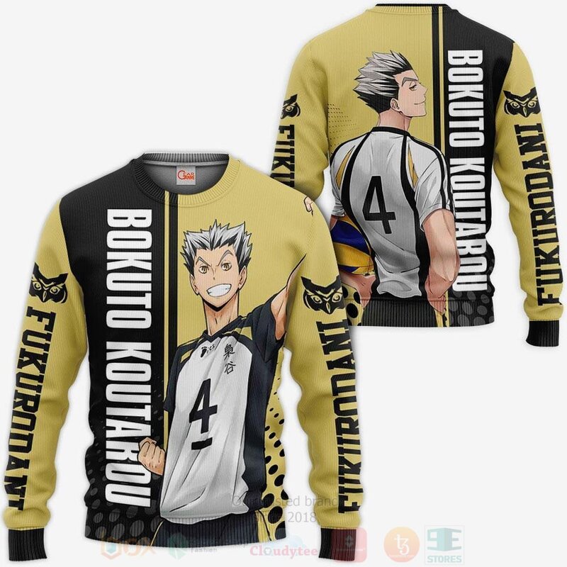 BEST Fukurodani Bokuto Koutarou Haikyuu Custom Anime 3D Hoodie, T-Shirt 2 Fukurodani Bokuto Koutarou Haikyuu Custom Anime 3D Hoodie Shirt 1