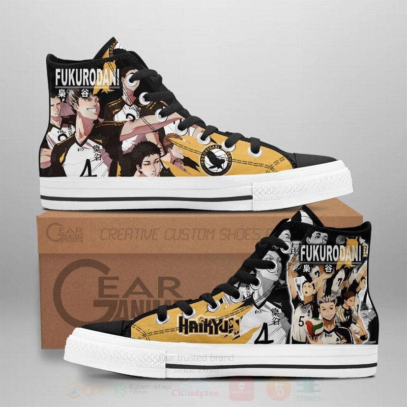 Fukurodani Custom Manga Anime Haikyuu High Top Shoes