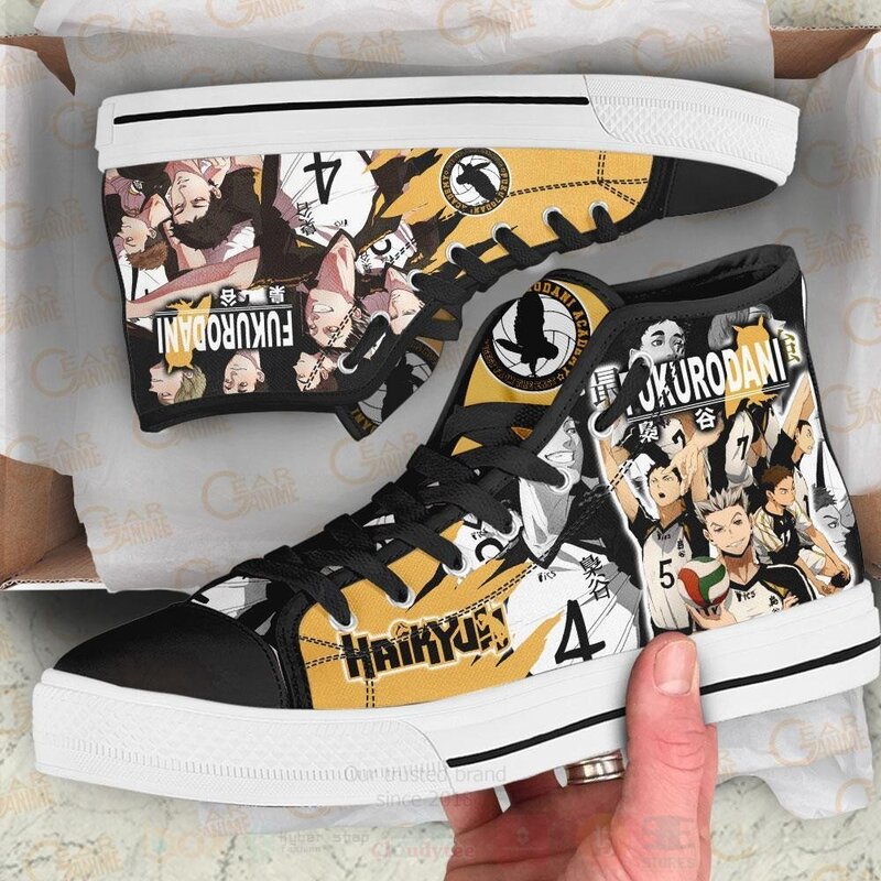 Fukurodani Custom Manga Anime Haikyuu High Top Shoes 1