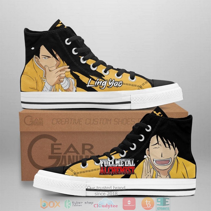 Fullmetal Alchemist Ling Yao High Top Canvas Shoes