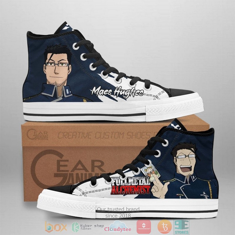 Fullmetal Alchemist Maes Hughes High Top Canvas Shoes