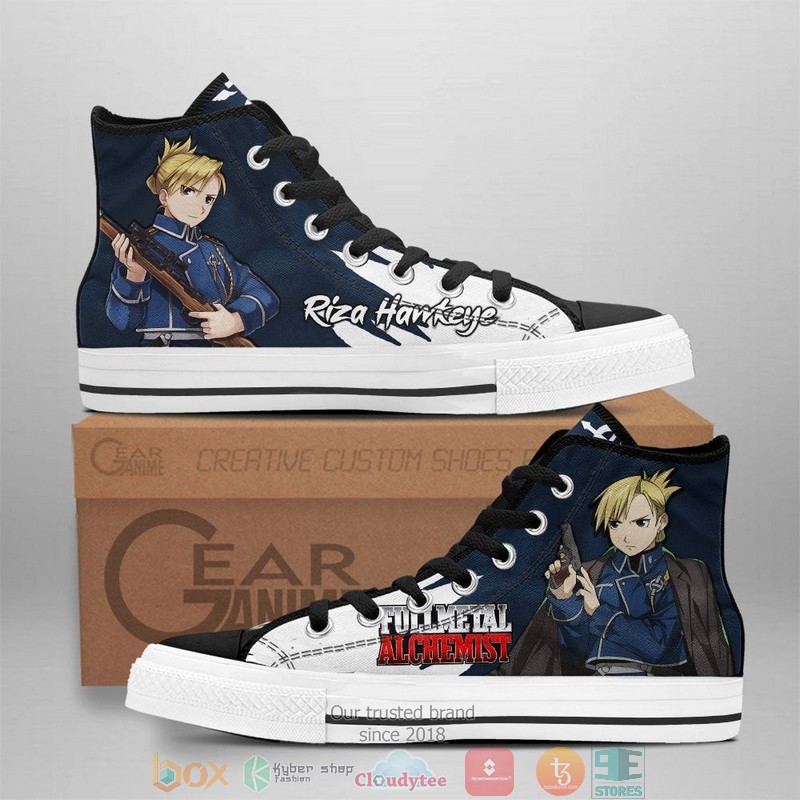 Fullmetal Alchemist Riza Hawkeye High Top Canvas Shoes