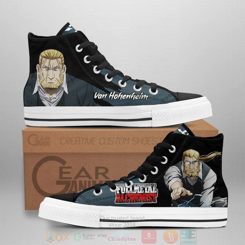 Fullmetal Alchemist Van Hohenheim Anime Canvas High Top Shoes