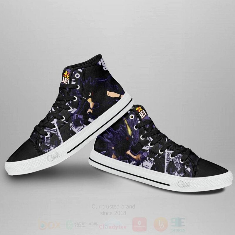 BEST Fumikage Tokoyami Custom Anime My Hero Academia High Top Canvas Sneakers 4 Fumikage Tokoyami Custom Anime My Hero Academia High Top Shoes 1 2 3