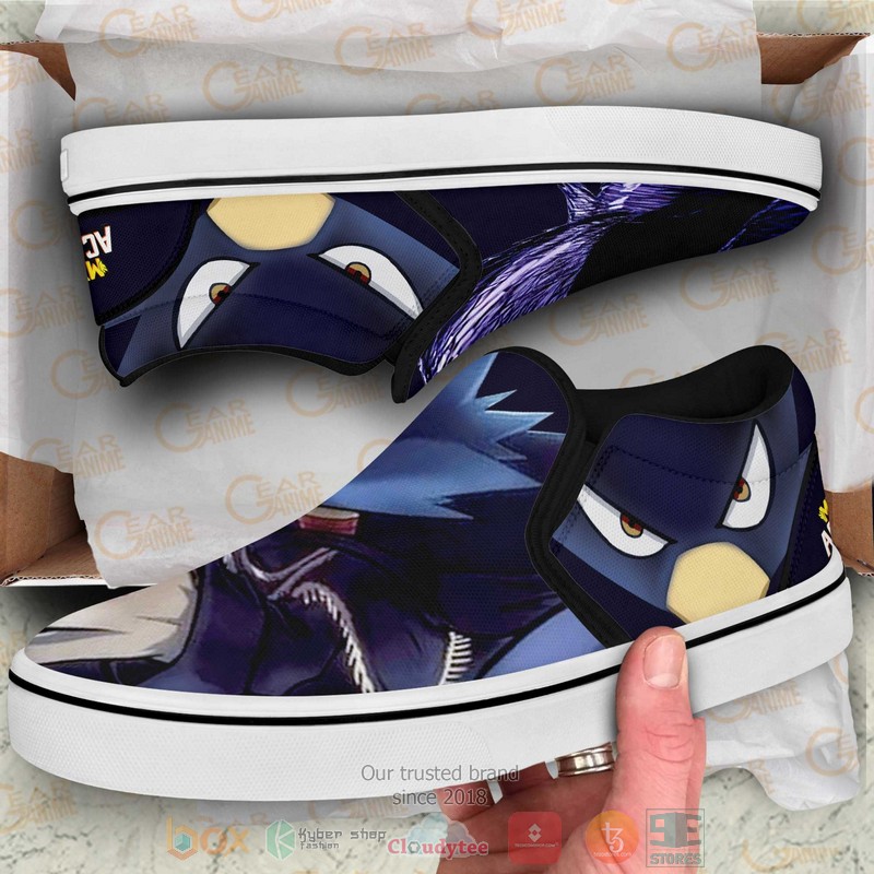 Fumikage Tokoyami My Hero Academia Anime Slip-On Sneaker Shoes 3 Fumikage Tokoyami My Hero Academia Anime Slip On Shoes 1 2