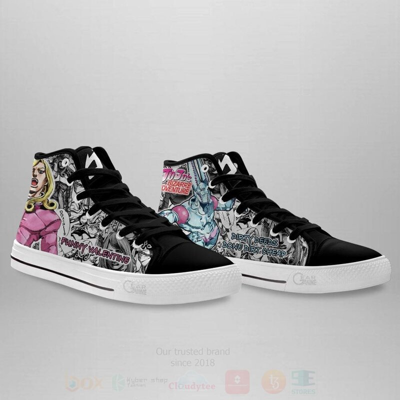 BEST Funny Valentine Custom Manga Anime Jojo's Birraze Adventure High Top Canvas Sneakers 6 Funny Valentine Custom Manga Anime Jojos Birraze Adventure High Top Shoes 1 2 3 4 5