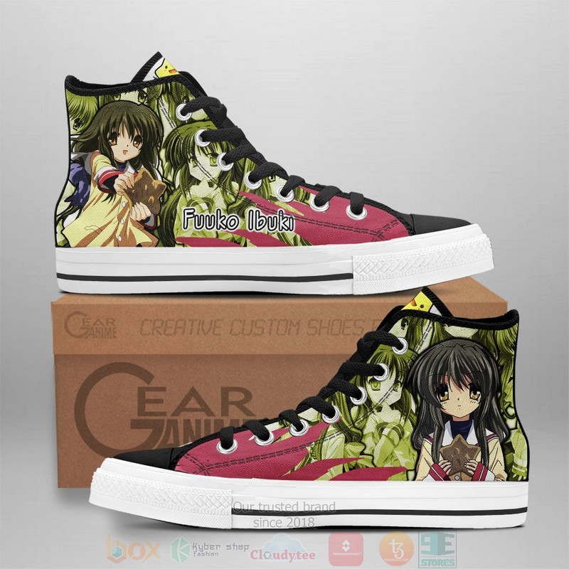 Fuuko Ibuki Clannad Anime Canvas High Top Shoes
