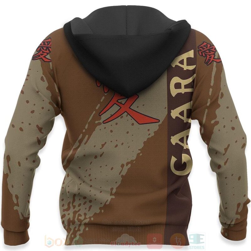 BEST Gaara Anime 3D Hoodie, T-Shirt 5 Gaara Anime 3D Hoodie Shirt 1 2 3 4