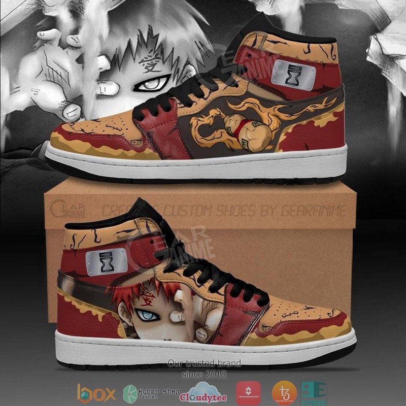 Gaara Anime Sand Village Air Jordan High top shoes 1