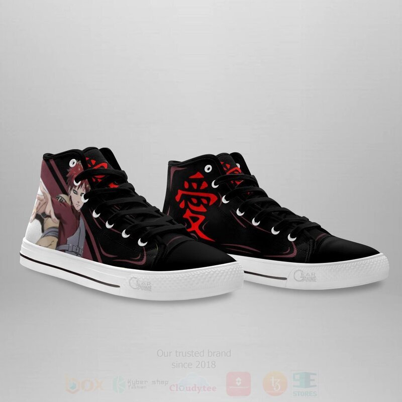 Gaara Custom Anime High Top Shoes 1