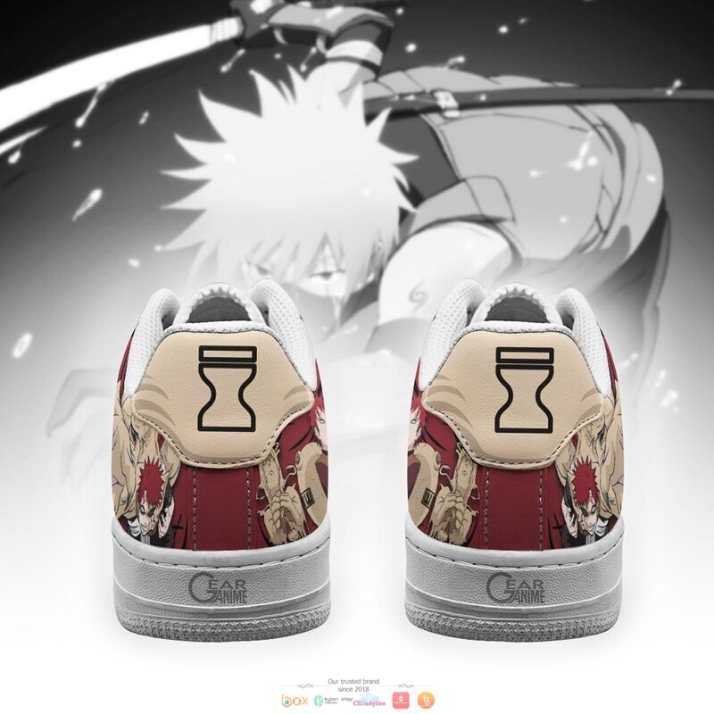 Gaara Naruto Anime Nike Air Force Sneaker Shoes 3 Gaara Naruto Anime Nike Air Force Shoes 1 2
