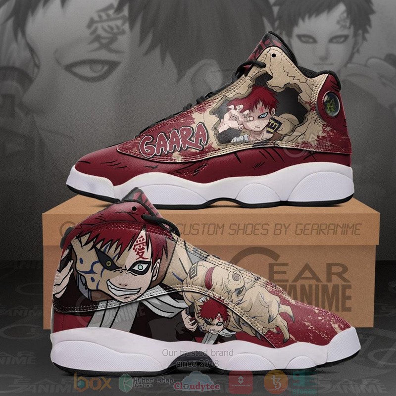 Gaara Of The Sand Anime Air Jordan 13 Sneaker Shoes 8 Gaara Of The Sand Anime Air Jordan 13 Shoes
