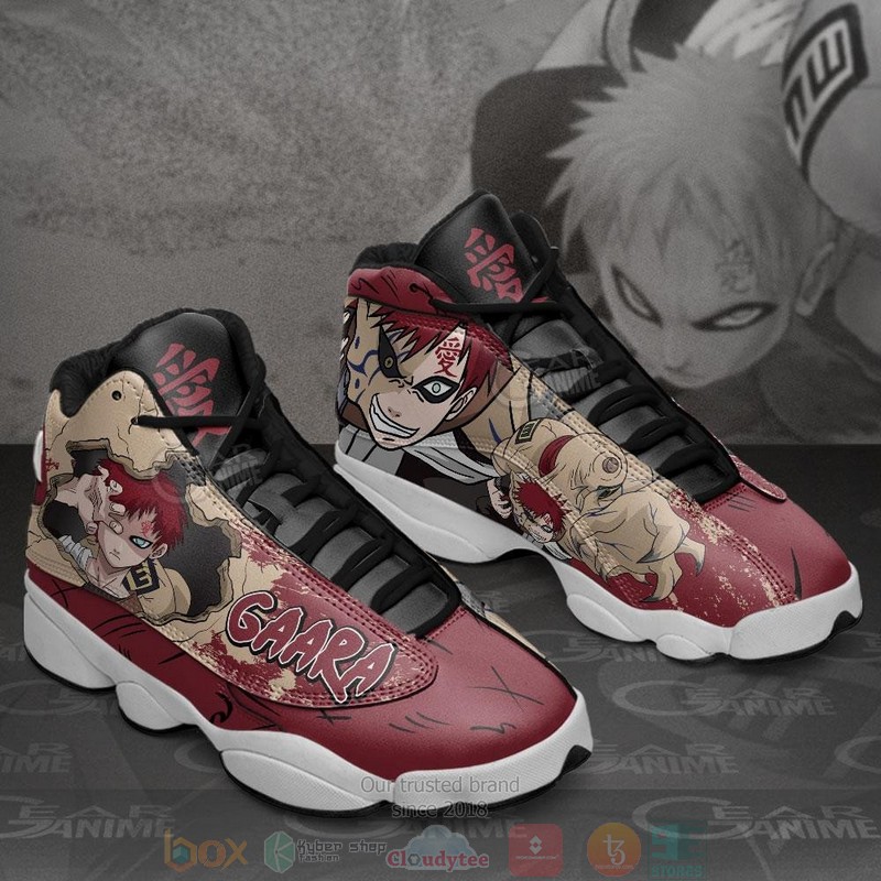 Gaara Of The Sand Anime Air Jordan 13 Sneaker Shoes 2 Gaara Of The Sand Anime Air Jordan 13 Shoes 1