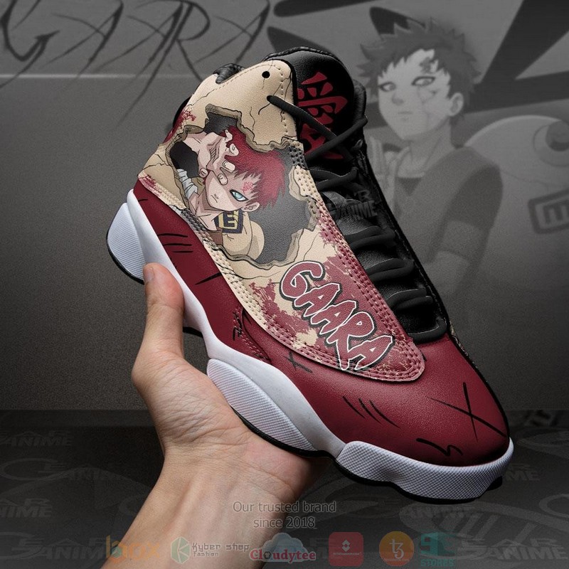 Gaara Of The Sand Anime Air Jordan 13 Sneaker Shoes 3 Gaara Of The Sand Anime Air Jordan 13 Shoes 1 2