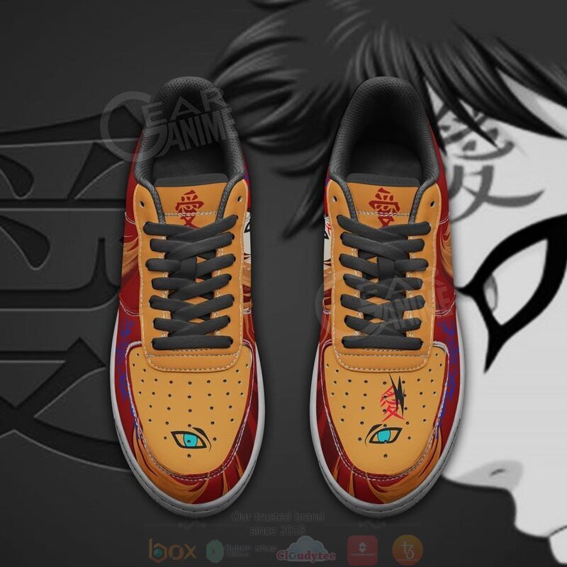 Gaara Sneaker Anime Jutsu Skill Nike Air Force Shoes 1