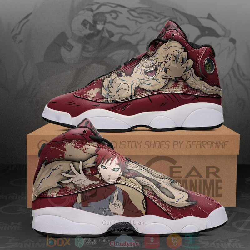 Gaara and Shukaku Naruto Anime Air Jordan 13 Shoes