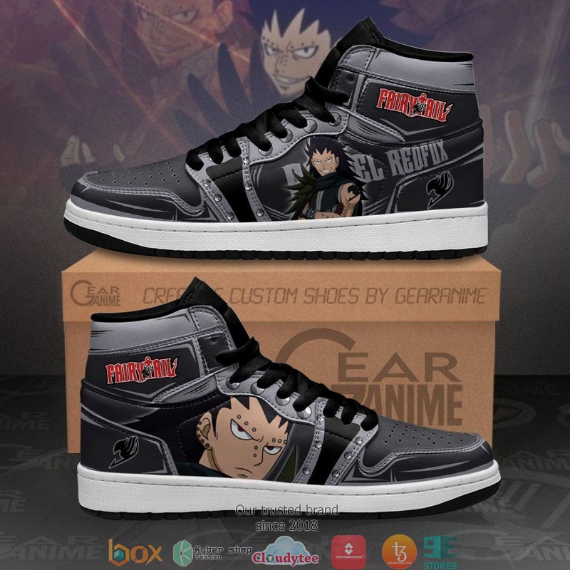Gajeel Redfox Anime Fairy Tail Air Jordan High top shoes