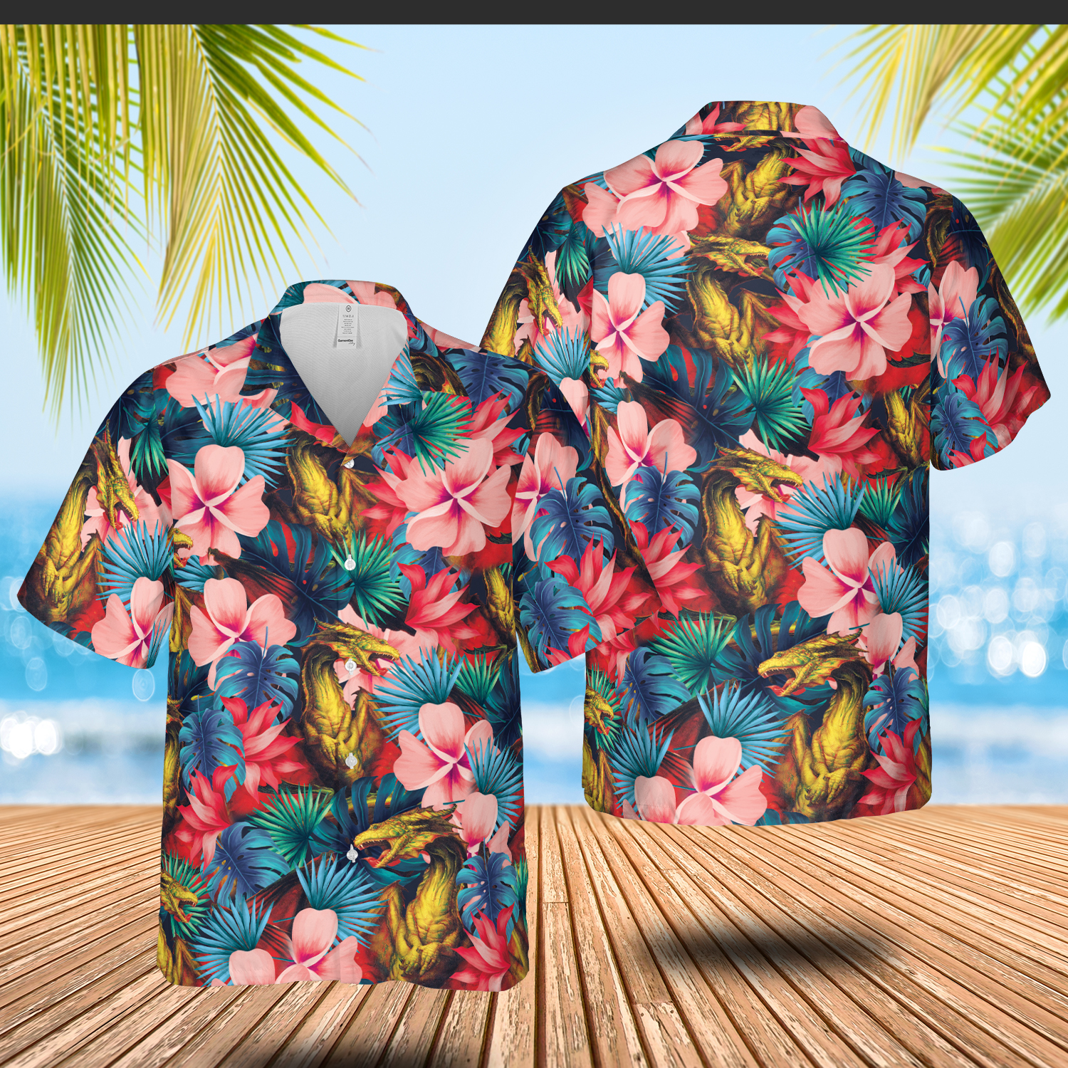 Game MTG Shivan Dragon Hawaiian Shirt