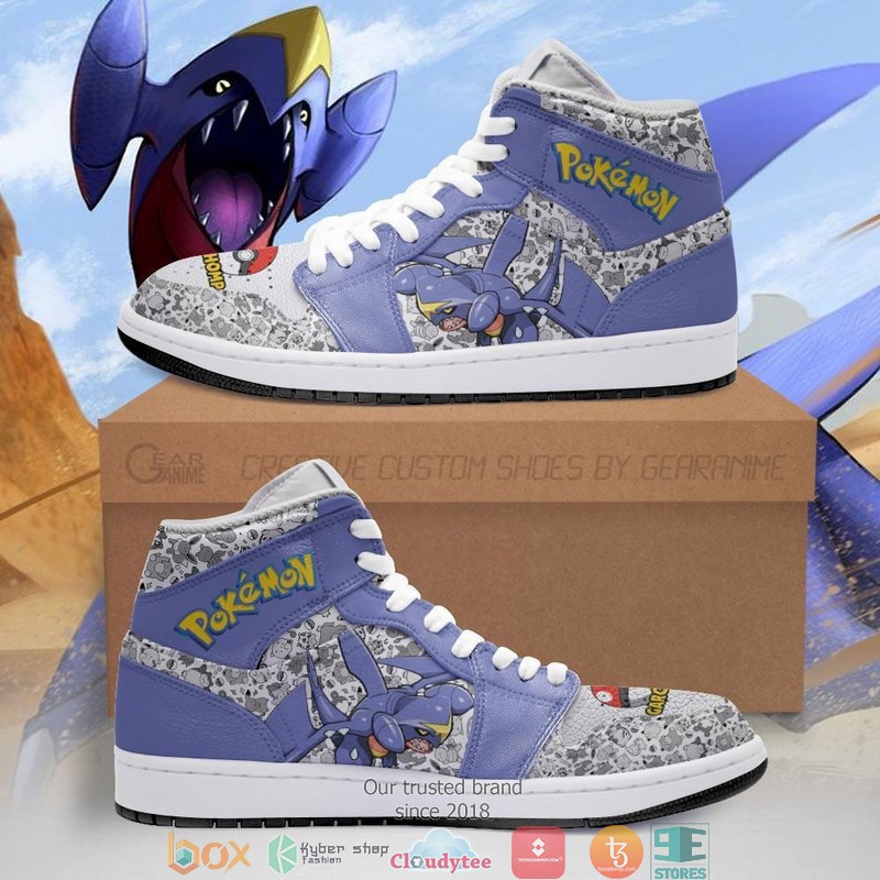Garchomp Anime Pokemon Air Jordan High Top Shoes