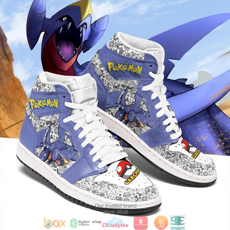 Garchomp Anime Pokemon Air Jordan High Top Shoes 1