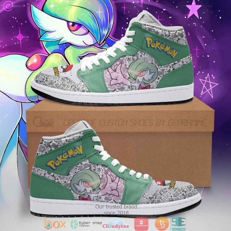 Gardevoir Anime Pokemon Air Jordan High Top Shoes