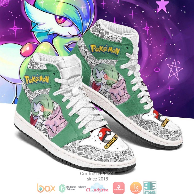 Gardevoir Anime Pokemon Air Jordan High Top Shoes 1