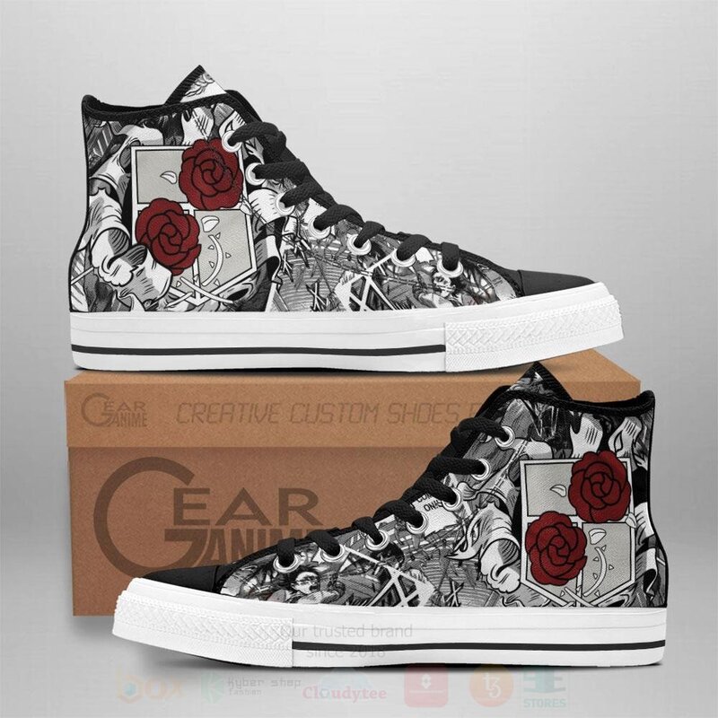 Garrison Regiment Custom Anime Attack On Titan High Top Shoes