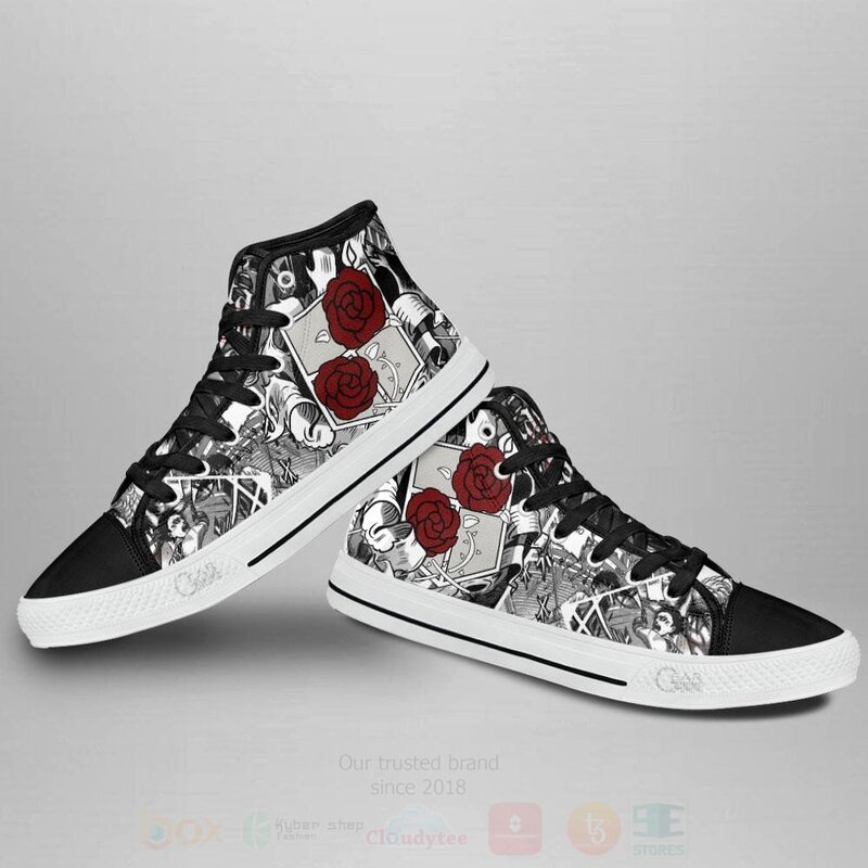 Garrison Regiment Custom Anime Attack On Titan High Top Shoes 1 2 3
