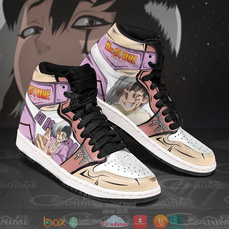 Gen Asagiri Anime Dr Stone Air Jordan High top shoes 1