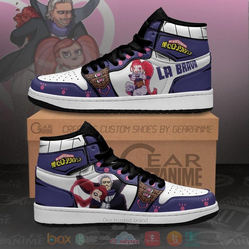 Gentle Criminal And La Brava MHA Anime Air Jordan high top shoes
