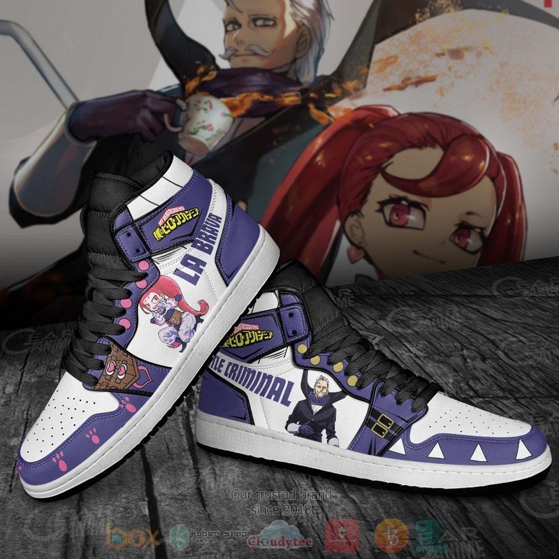 Gentle Criminal And La Brava MHA Anime Air Jordan high top shoes 1 2 3