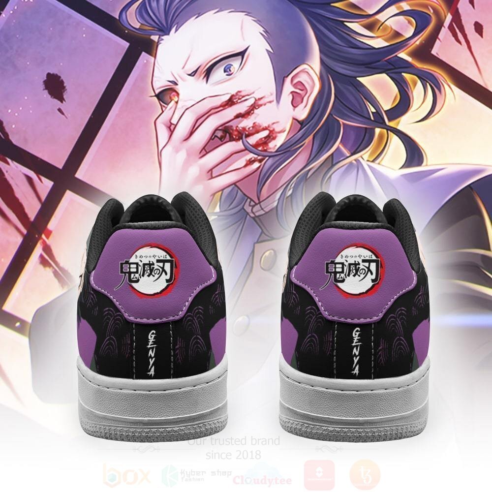 BEST Genya Custom Demon Slayer Anime Nike Air Force Shoes 3 Genya Custom Demon Slayer Anime NAF Shoes 1 2