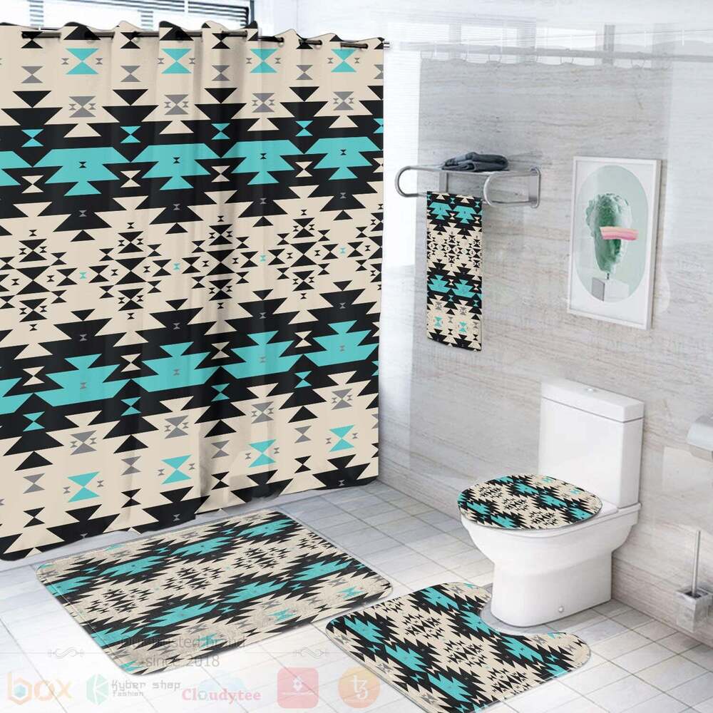 Geometric Seamless Bathroom Set