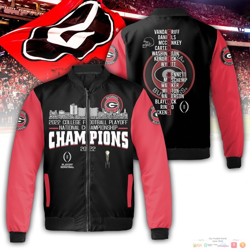 Georgia Bulldogs 2021 College football playoff national championship Bomber Jacket
