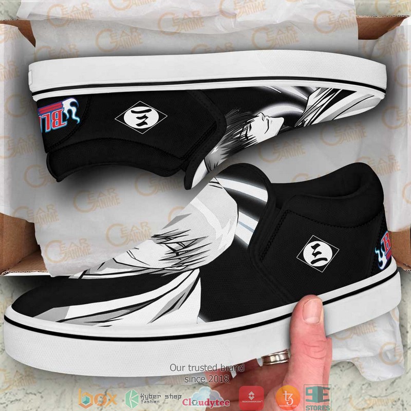 Gin Ichimaru Anime Bleach Slip On Sneakers Shoes 1