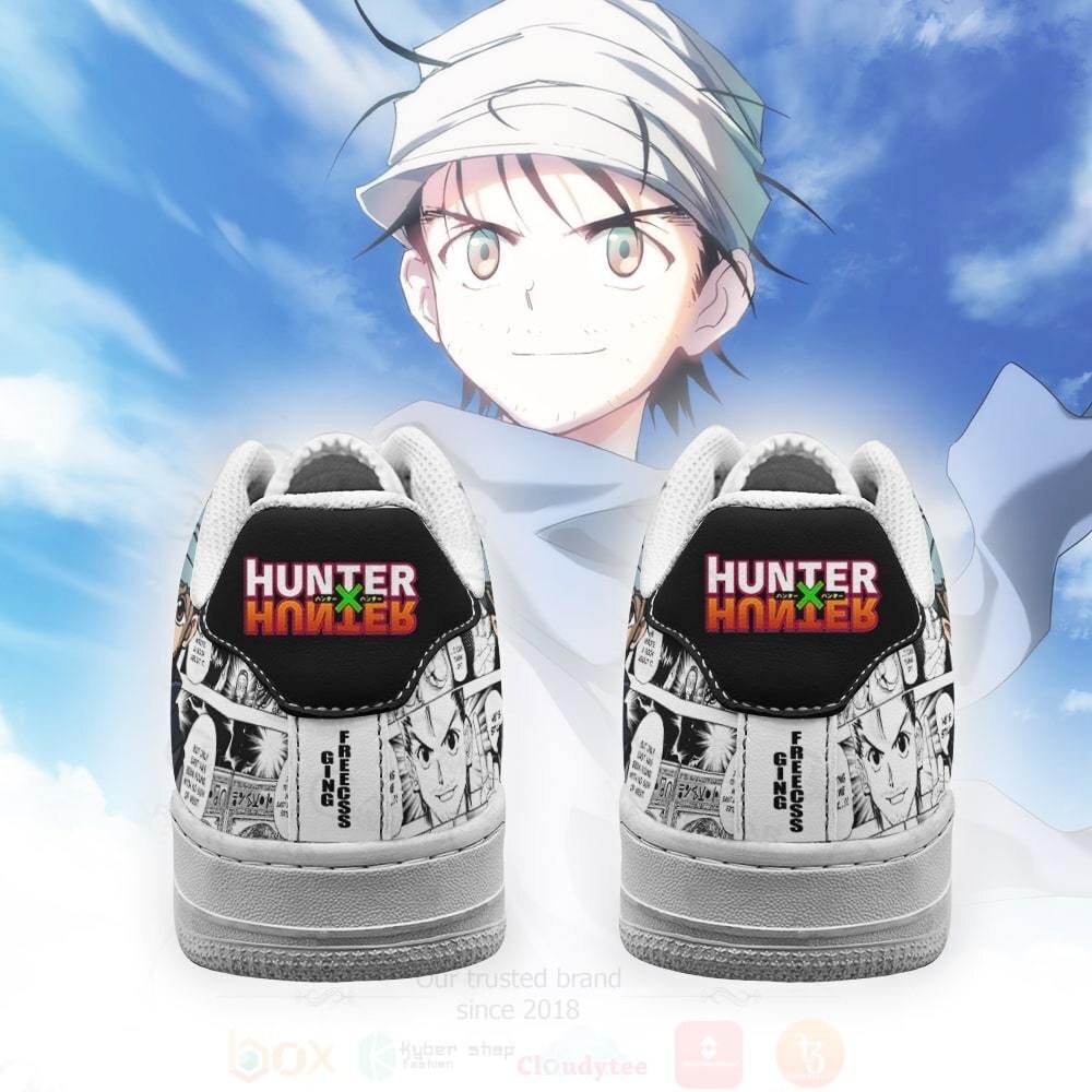 BEST Ging Custom Hunter X Hunter Anime Nike Air Force Shoes 3 Ging Custom Hunter X Hunter Anime NAF Shoes 1 2