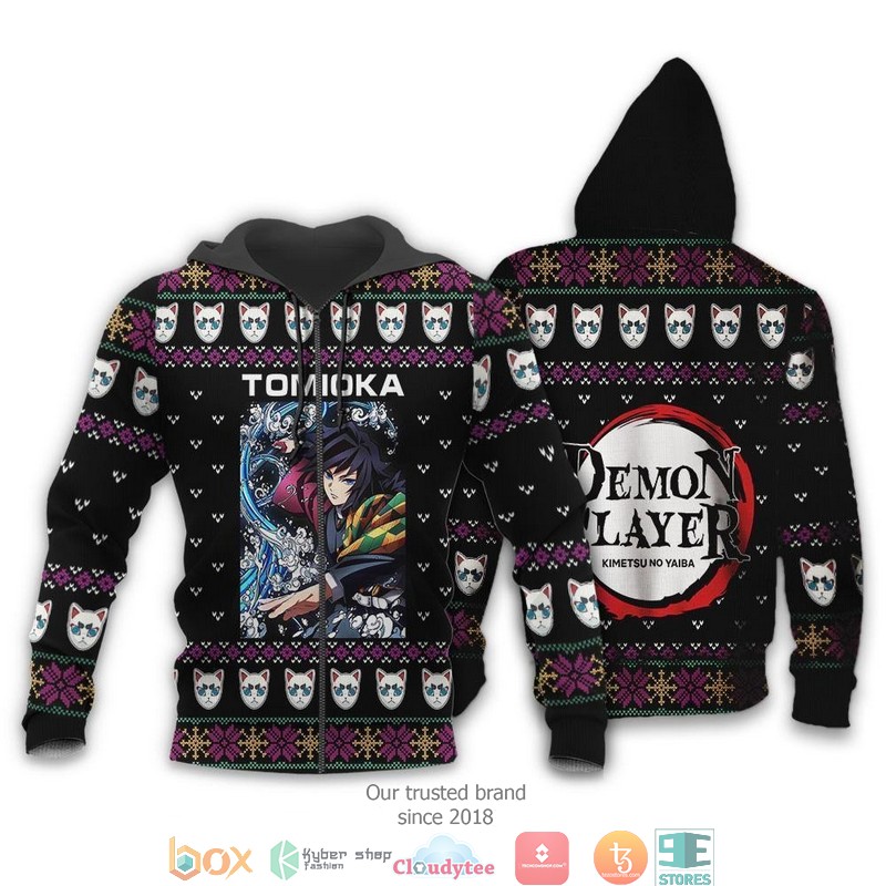 Giyu Tomioka Demon Slayer Anime Clothes 3d shirt hoodie 1