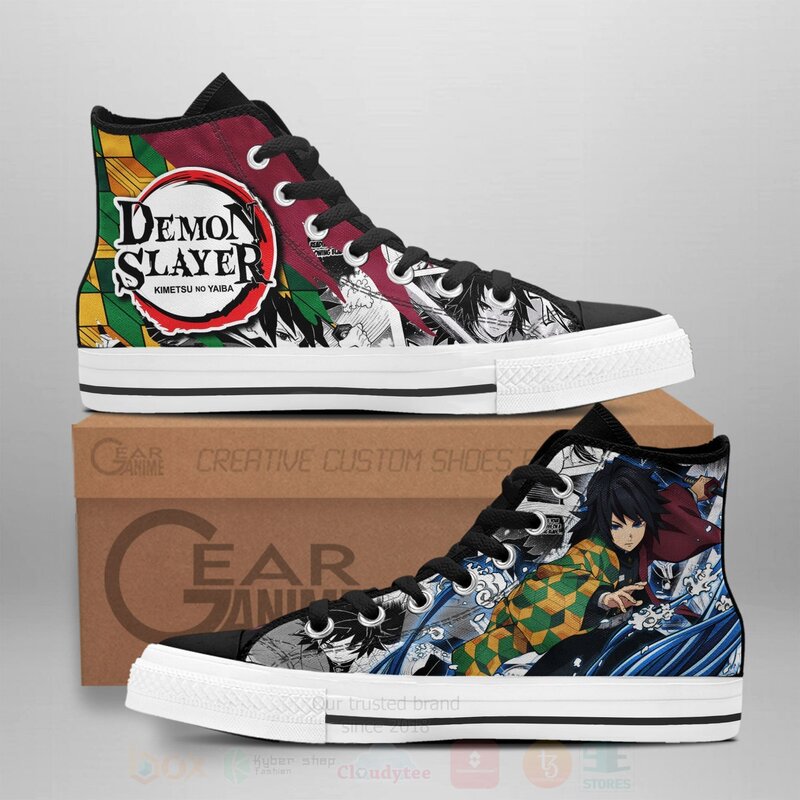 Giyuu Custom Anime Demon Slayer High Top Shoes