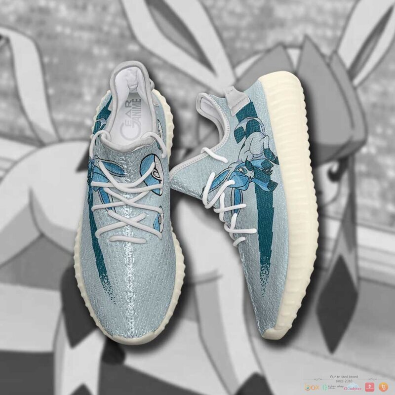 Glaceon Pokemon Anime yeezy sneaker 1