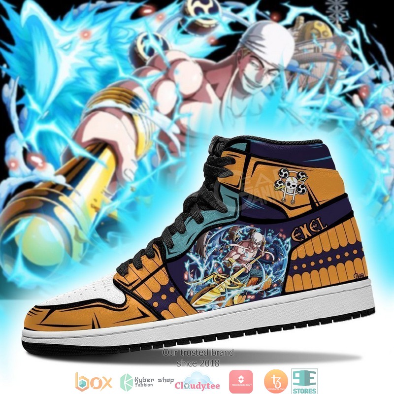God Skypiea Enel Anime One Piece Air Jordan High top shoes 3 God Skypiea Enel Anime One Piece Air Jordan High top shoes 1 2