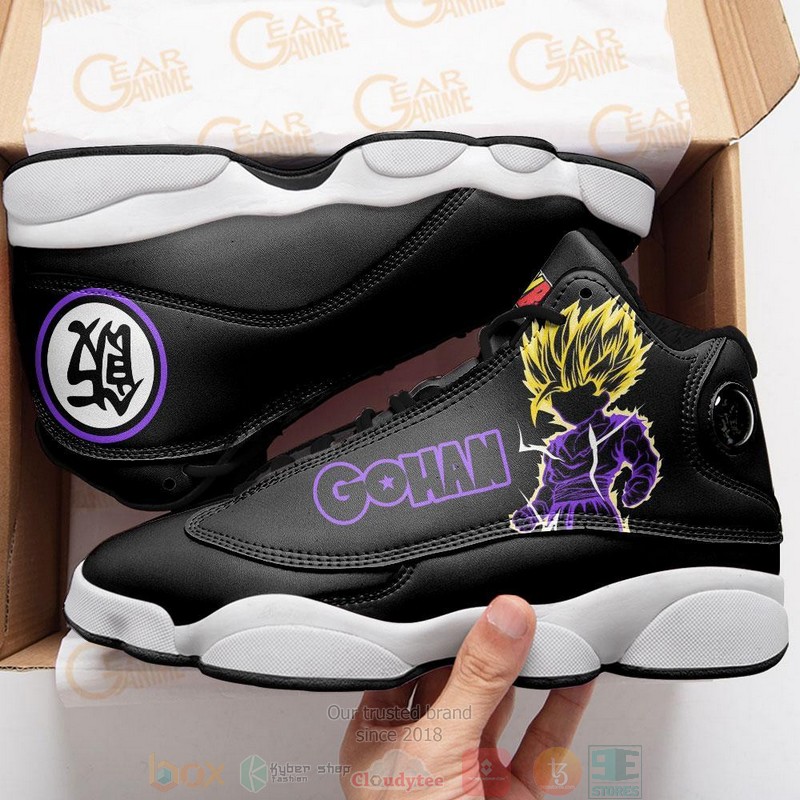 Gohan Super Saiyan Anime Dragon Ball Air Jordan 13 Sneaker Shoes 2 Gohan Super Saiyan Anime Dragon Ball Air Jordan 13 Shoes 1
