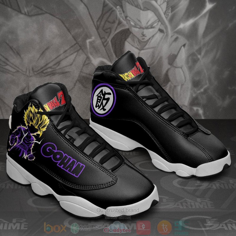 Gohan Super Saiyan Anime Dragon Ball Air Jordan 13 Sneaker Shoes 3 Gohan Super Saiyan Anime Dragon Ball Air Jordan 13 Shoes 1 2