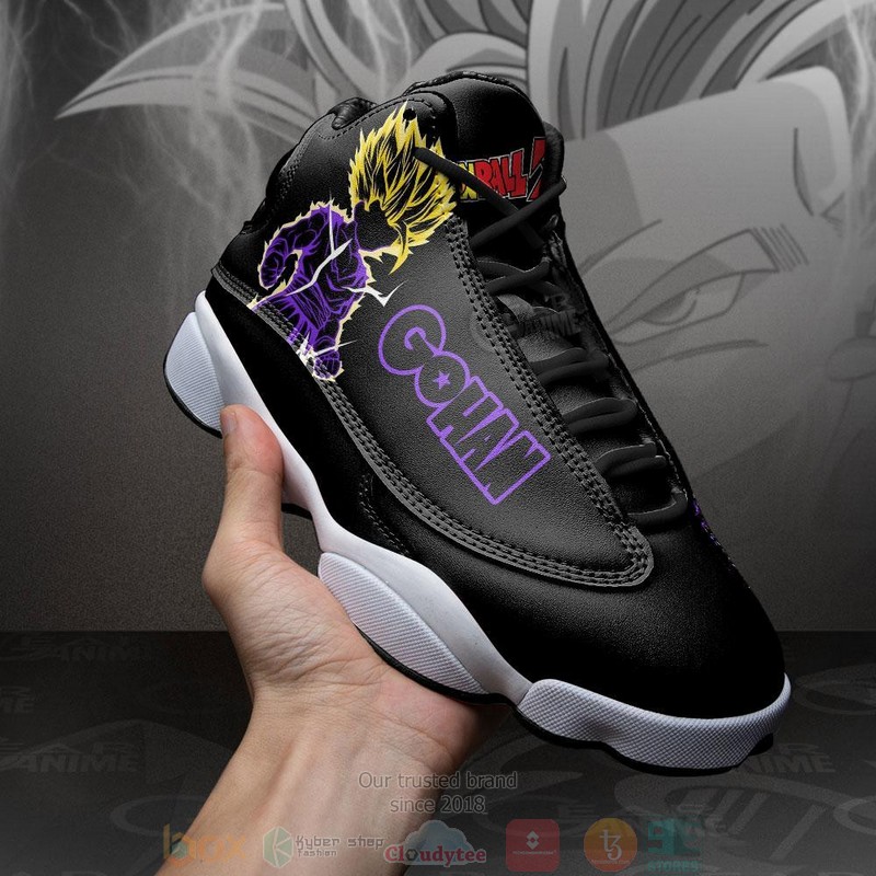 Gohan Super Saiyan Anime Dragon Ball Air Jordan 13 Sneaker Shoes 4 Gohan Super Saiyan Anime Dragon Ball Air Jordan 13 Shoes 1 2 3