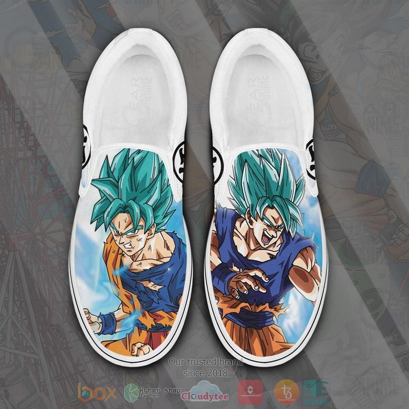 Goku Blue Slip on Anime Dragon Ball Slip On Shoes